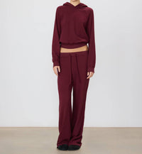Eterne - Drawstring Wide Leg Sweatpants