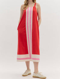 Entro - Porch Swing Color-Block Dress