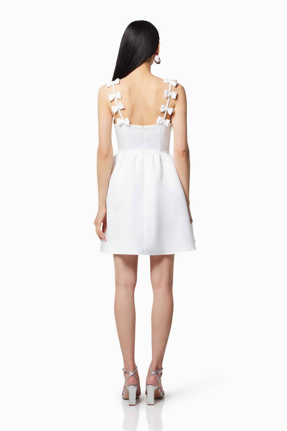 ELLIATT Enchantment Mini Dress in ivory - women's dress - detail view