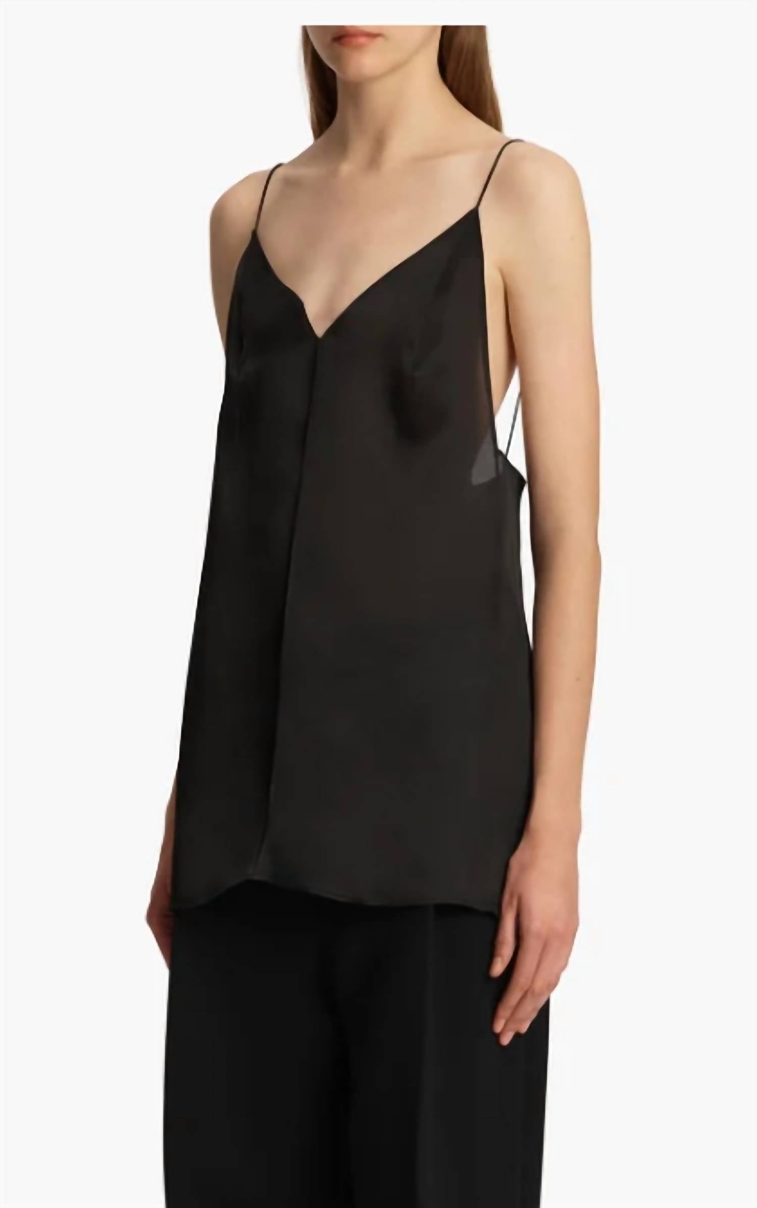 Khaite Talsie Top in black - women's tank top