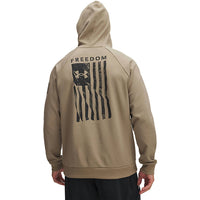 UNDER ARMOUR Freedom Flag Hoodie in brown - men's shirt - detail view