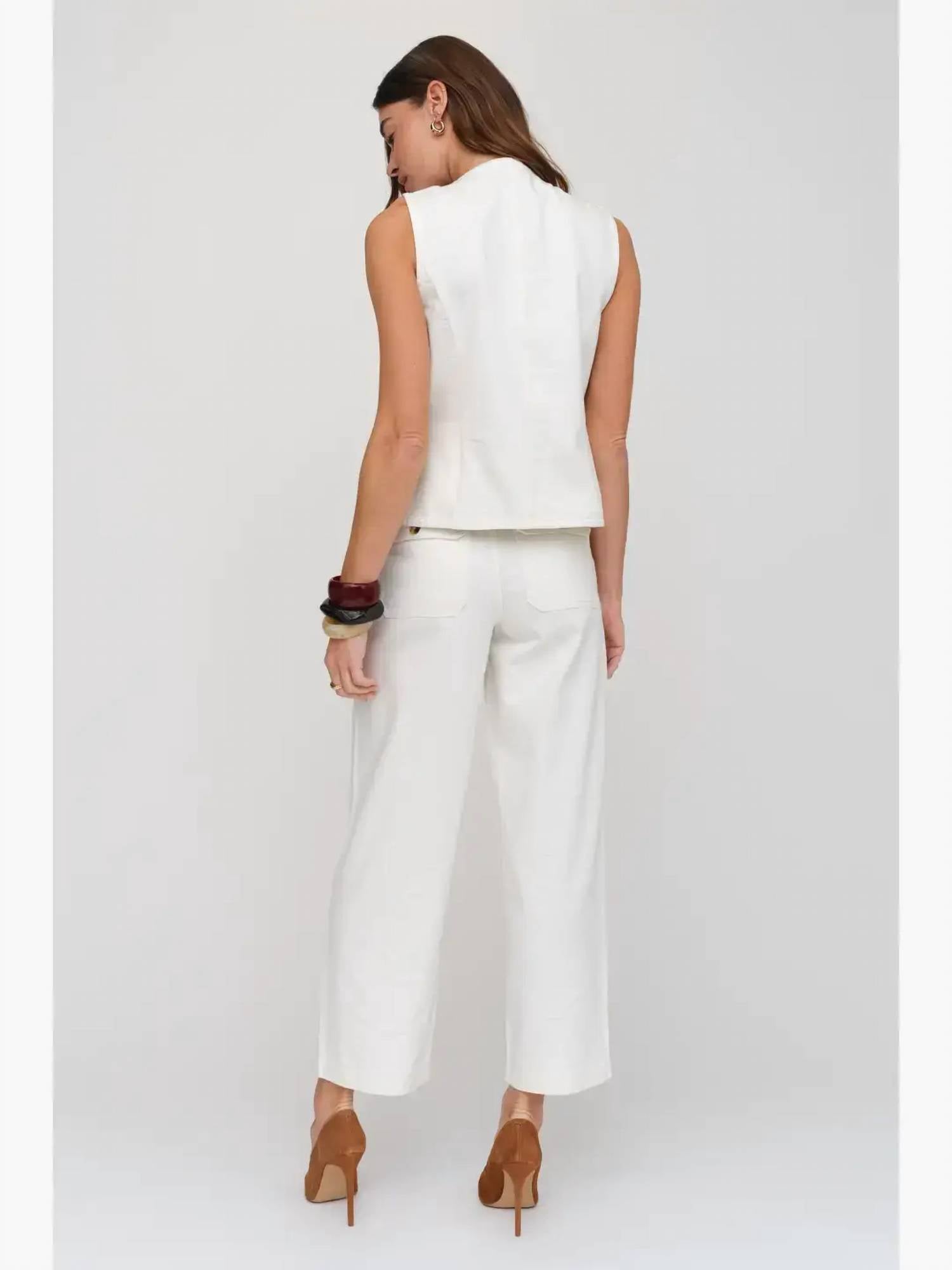Oliver Logan - Button Front Denim Tailored Vest