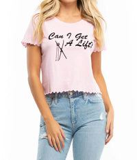 Wildfox - 'can I Get A Lift' Sydney Cropped Tee