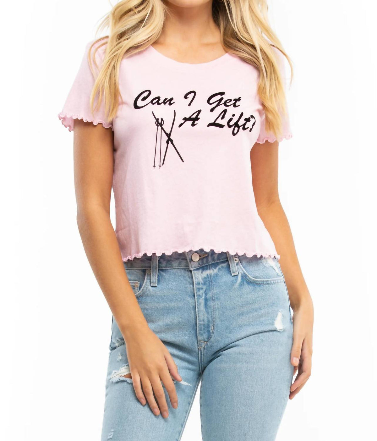 Wildfox - 'can I Get A Lift' Sydney Cropped Tee