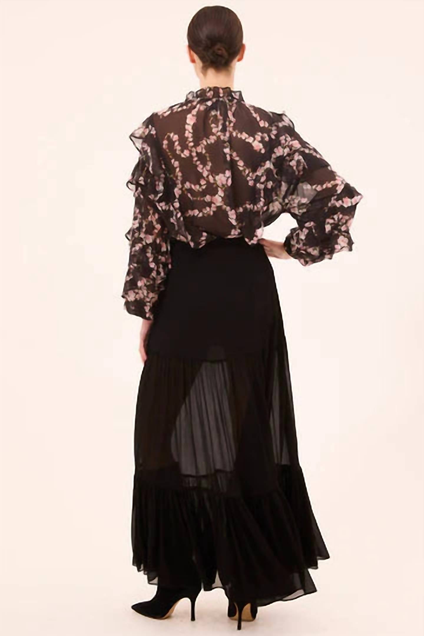 Misa Los Angeles - Printed Chiffon Top