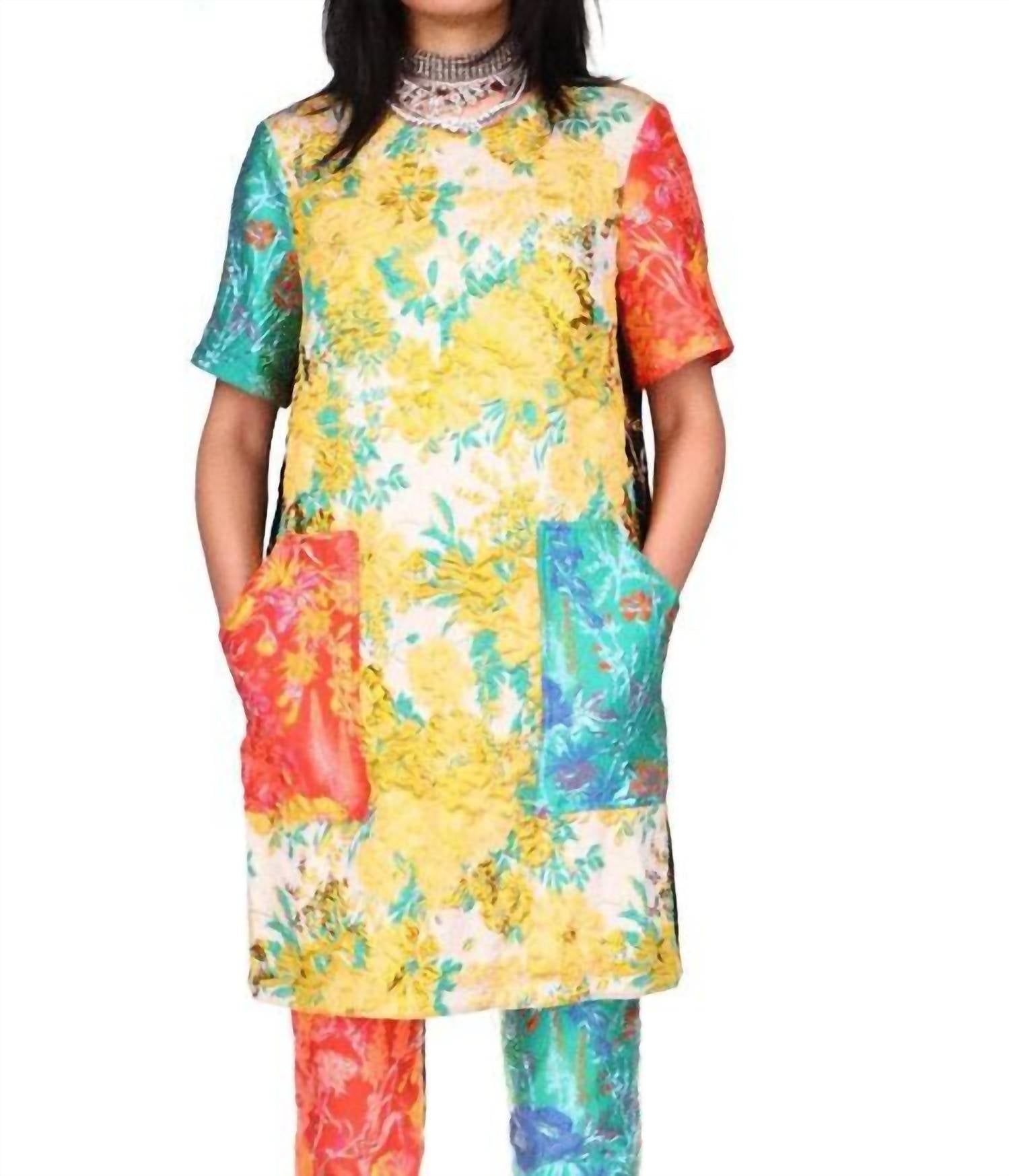 Libertine - Baroque Garden Shift Dress With Pockets