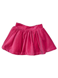 Lulu Bebe Girl's Sofie Skirt in pink velvet - kids' skirt