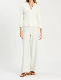 Tyler Boe - Poppy Ribbed Collar Top