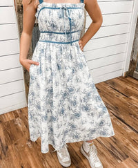 Wishlist - Floral Corset Midi Dress