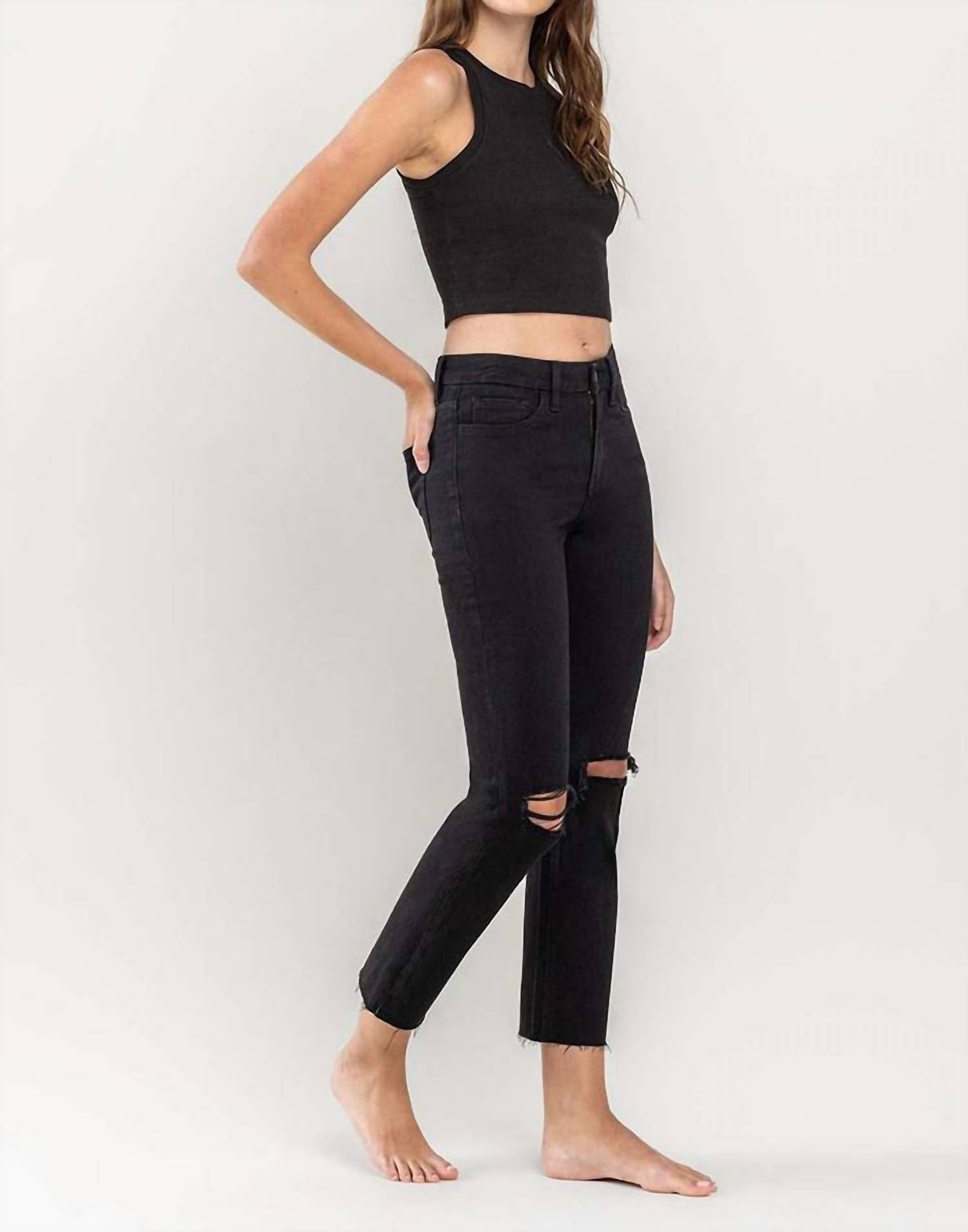 Flying Monkey - Jeanette High-rise Slim Straight Jean