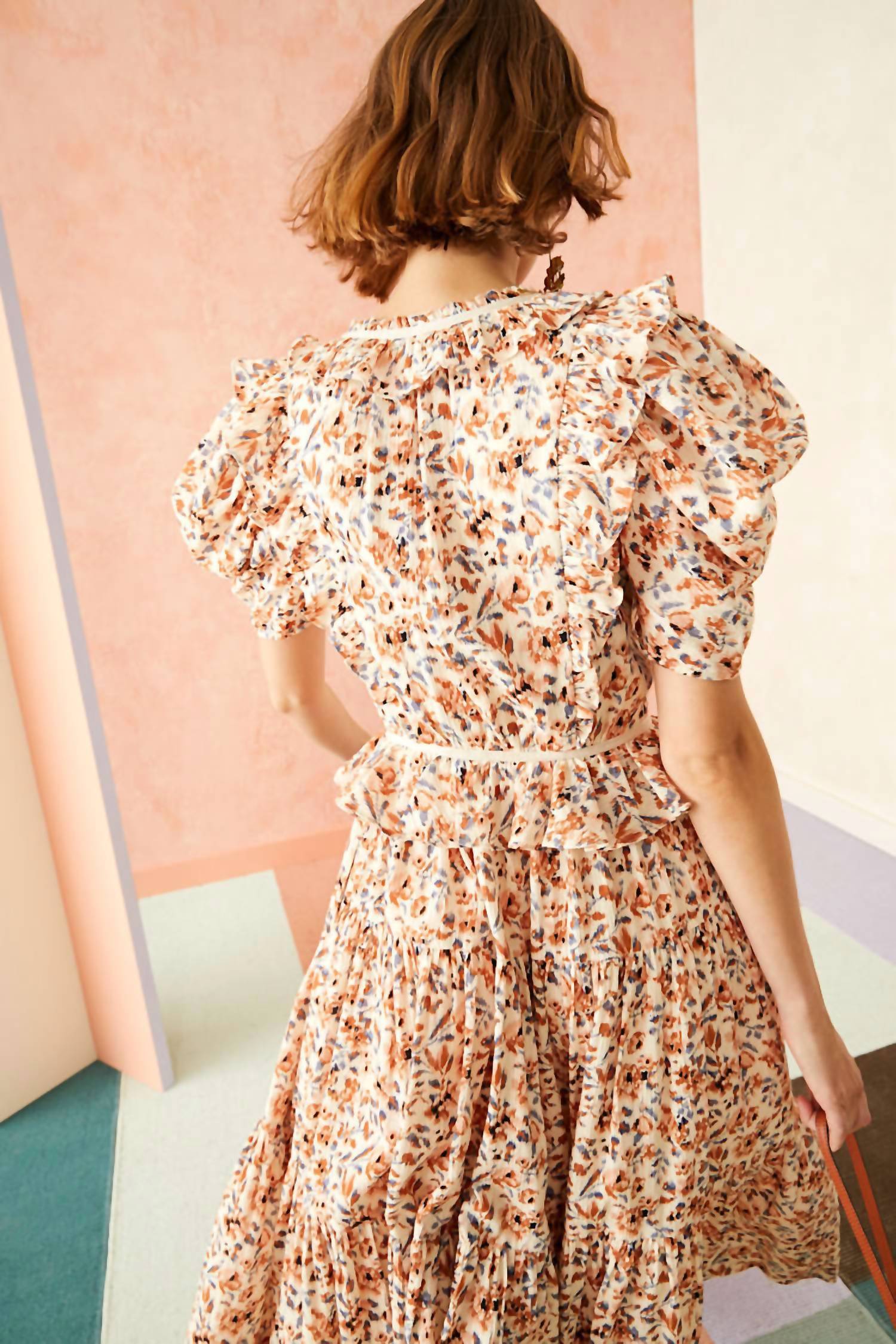Ulla Johnson Lisette dress in pearl - women's dress - alternate view