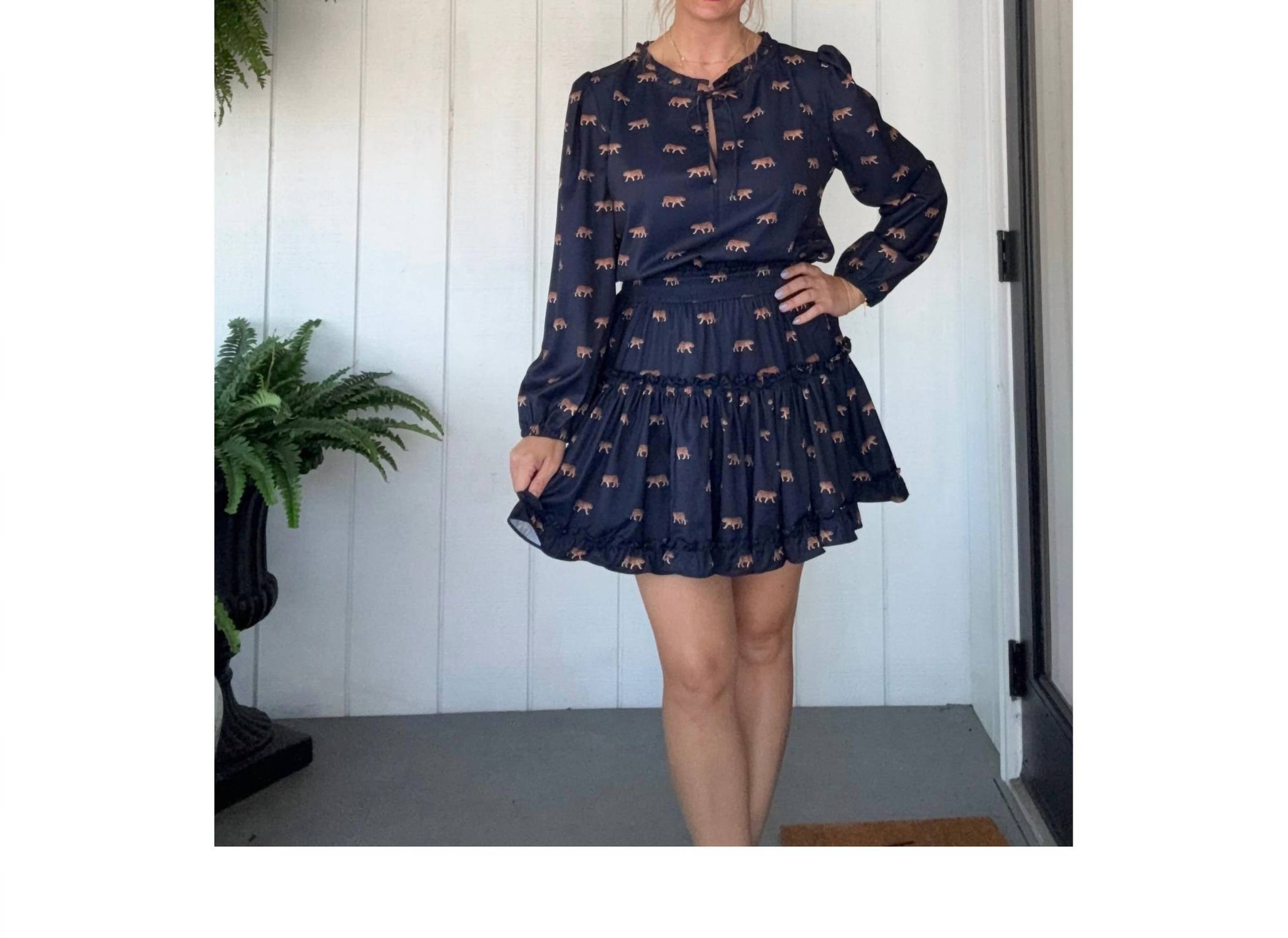 Sincerely Ours - Freda Mini Tiger Print Mini Dress