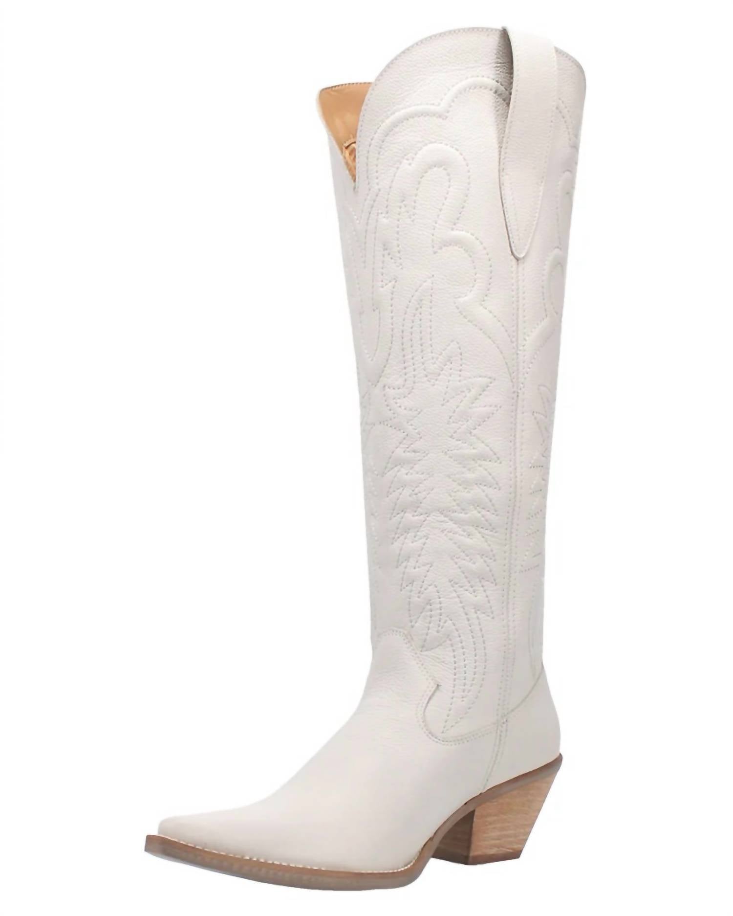 Dingo Women's Raisin Kane Boot in white - women's shoe - view 4