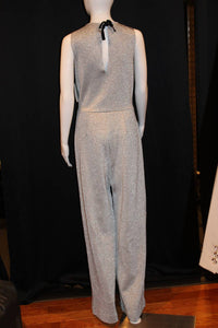 J.Crew Wide Leg Metallic Jumpsuit in silver - women's pants - alternate view