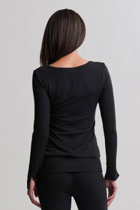 Barefoot Dreams - Rib Long Sleeve Tee