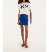 Farm Rio - Seahorse Embroidery Mini Skirt