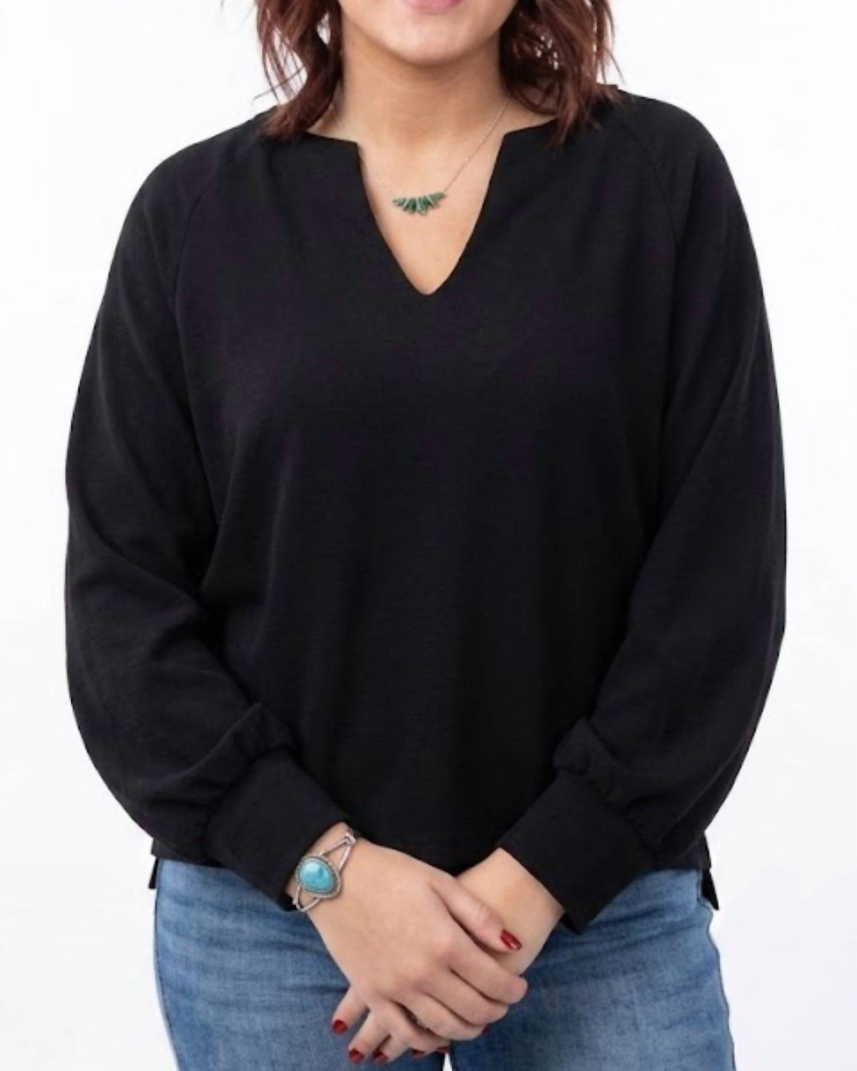 Yelete - Sofie Soft Raglan Long Sleeve Top