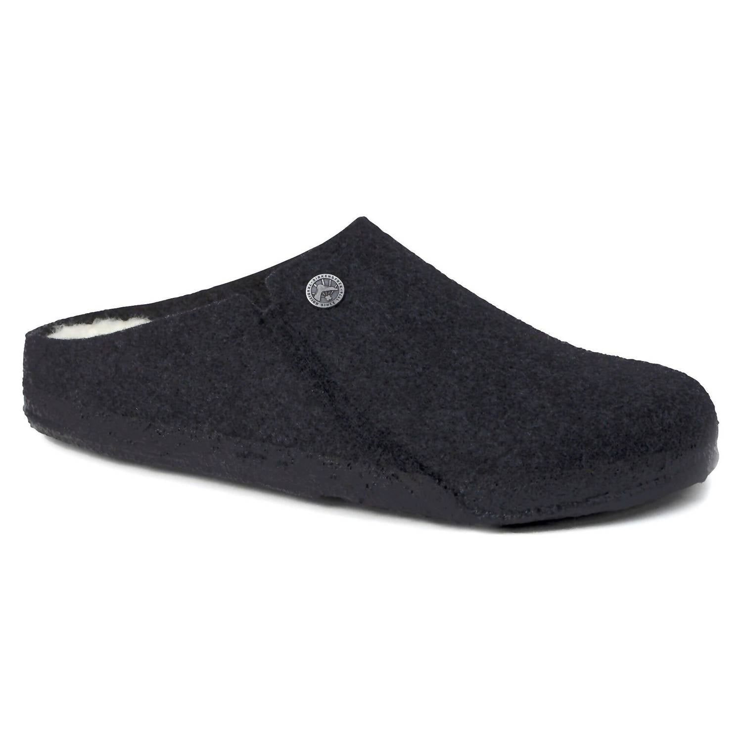 BIRKENSTOCK Men's Zermatt Rivet Shearling Slippers in anthracite - men's loafer