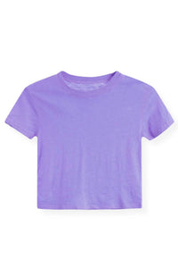Katie J Nyc - Girl's Fearless Solid Crop Tee