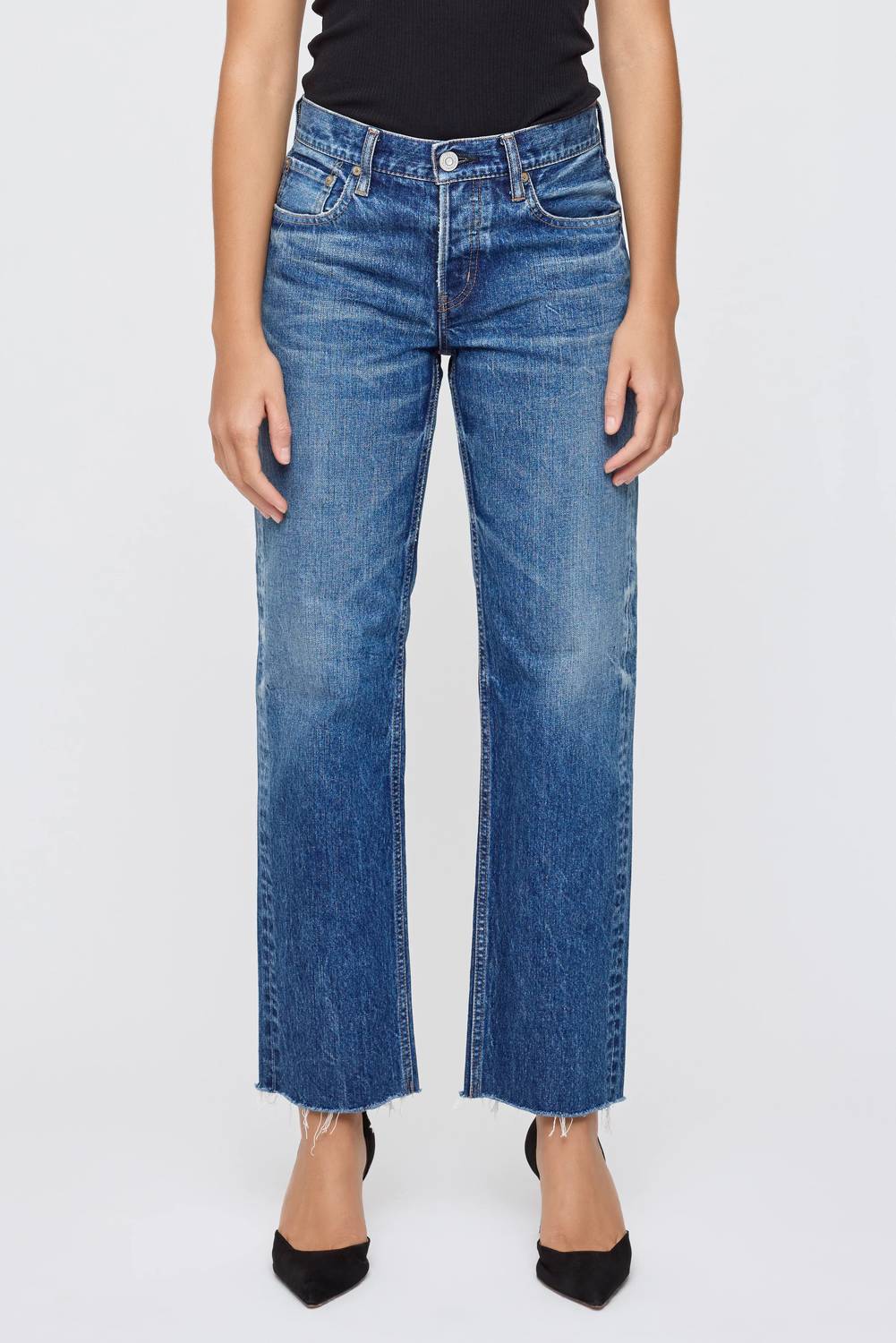 Moussy - Needham Low Rise Straight Leg Jean