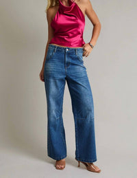 Le Lis - Ashtin Mid-rise Denim Pants With Stud Detail
