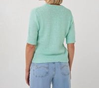 Esqualo - Sivine Sequin Short Sleeve Sweater