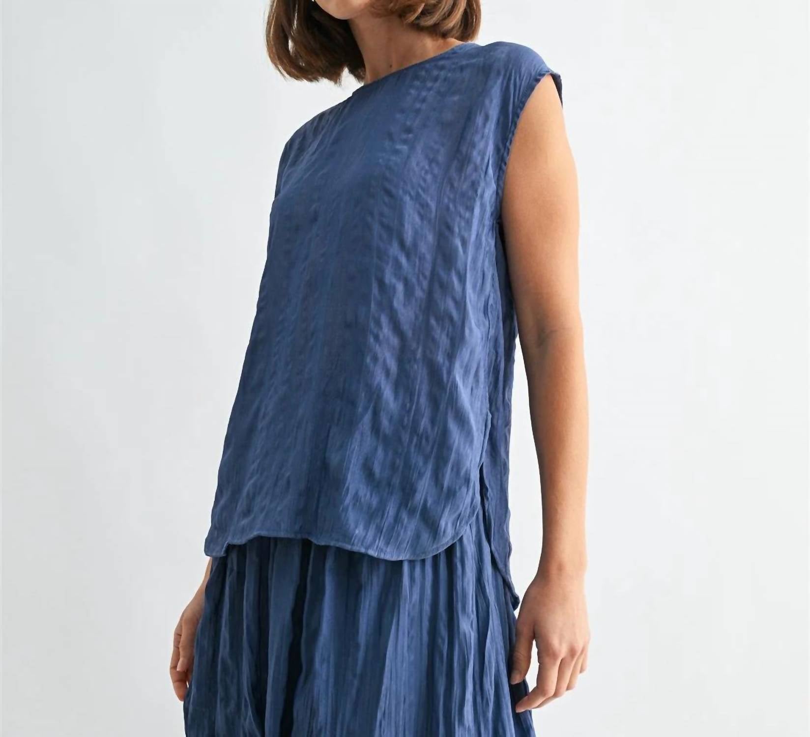 Fun 2 Fun - Madison Crinkle Satin Top