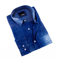 Eight X - DENIM CRACKLE WASH SHIRT