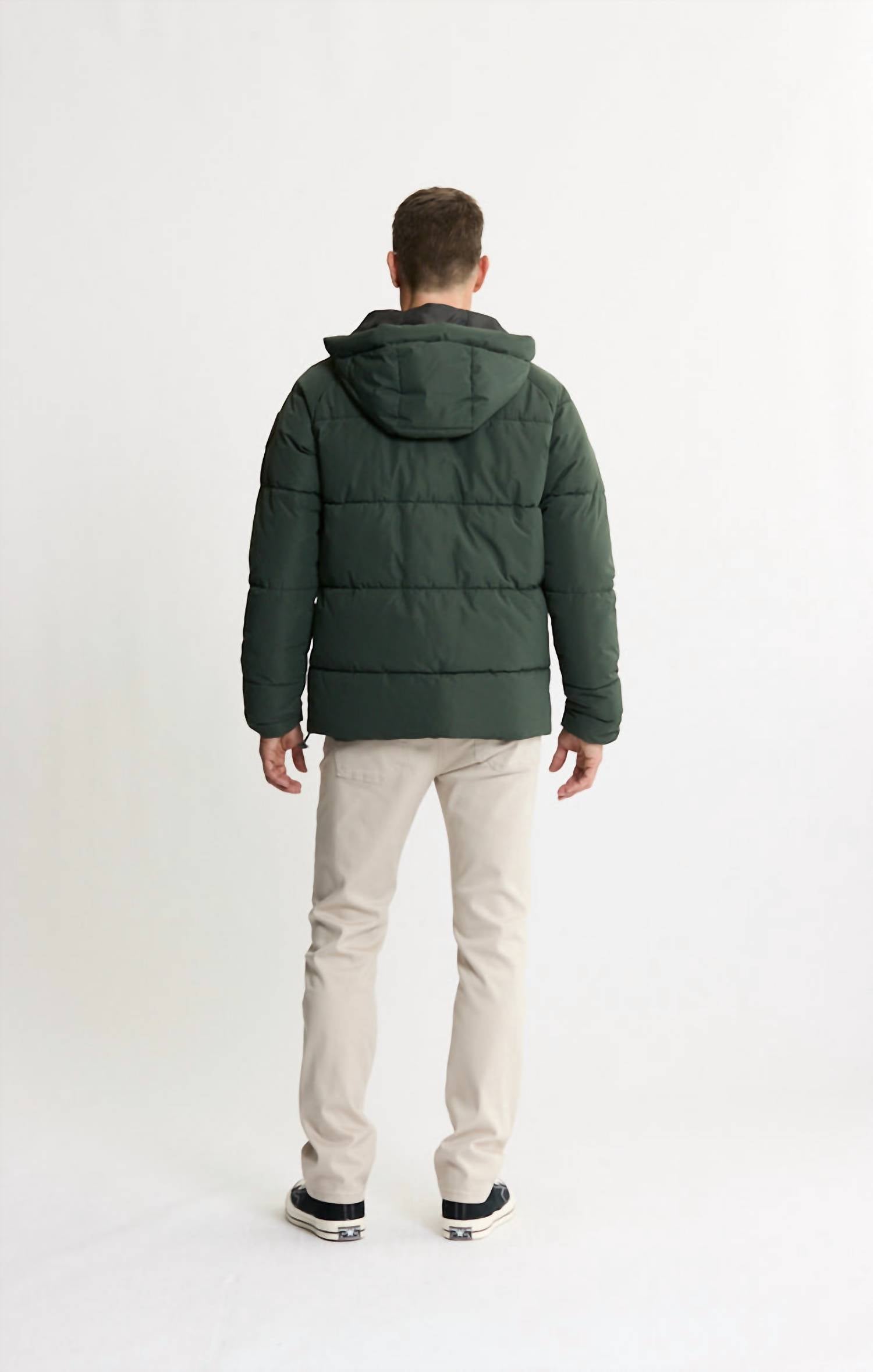 Jachs New York - Quilted Hooded Long Sleeve Puffer Jacket