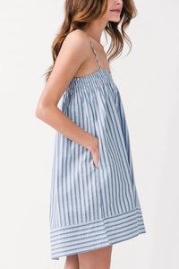 By Together - Daydreaming Striped Spaghetti Strap Mini Dress