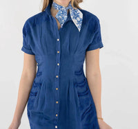 Emily Mccarthy - Women's Hand-stitched Silk Scarfette