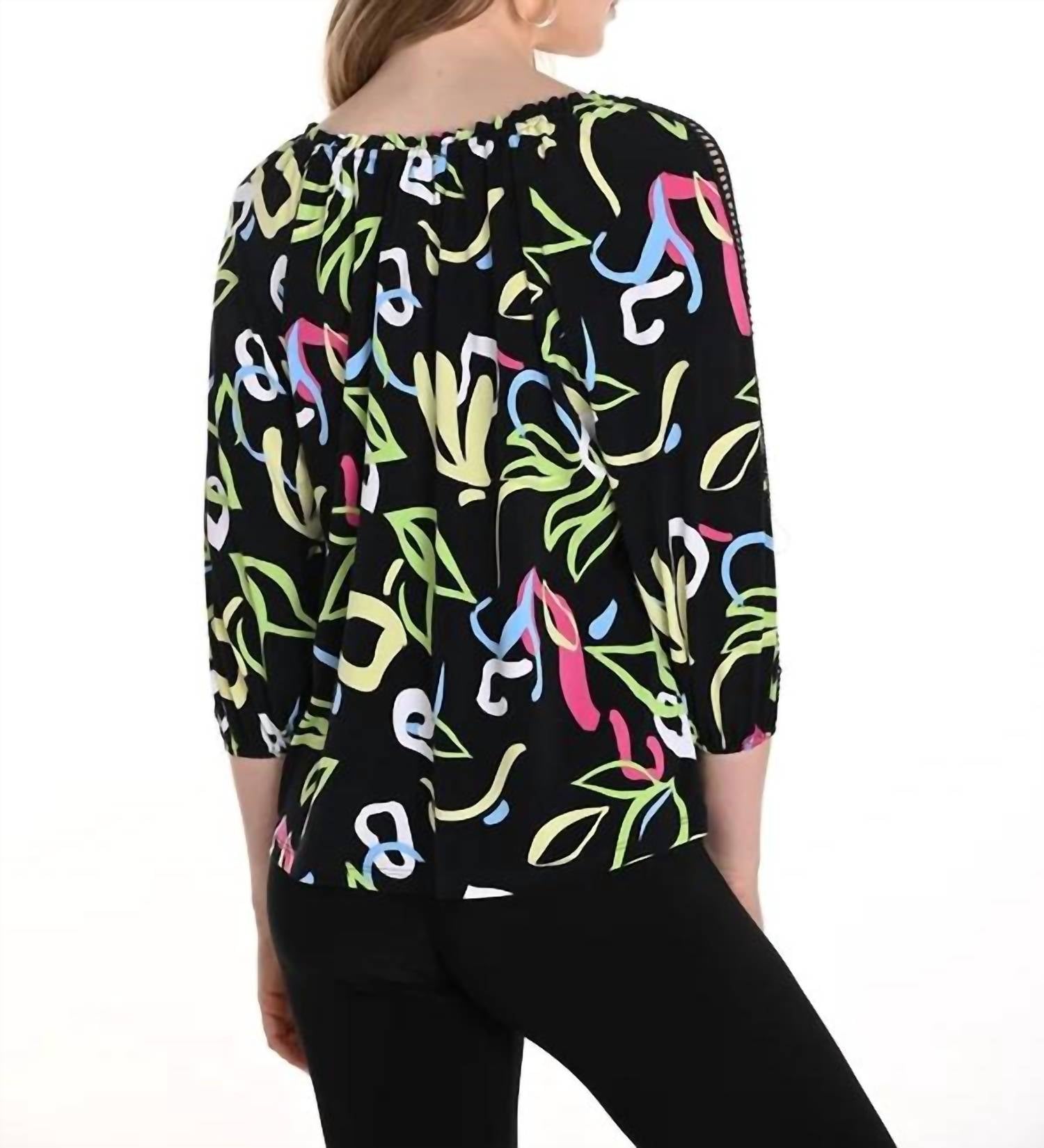 Frank Lyman - Abstract Print Top