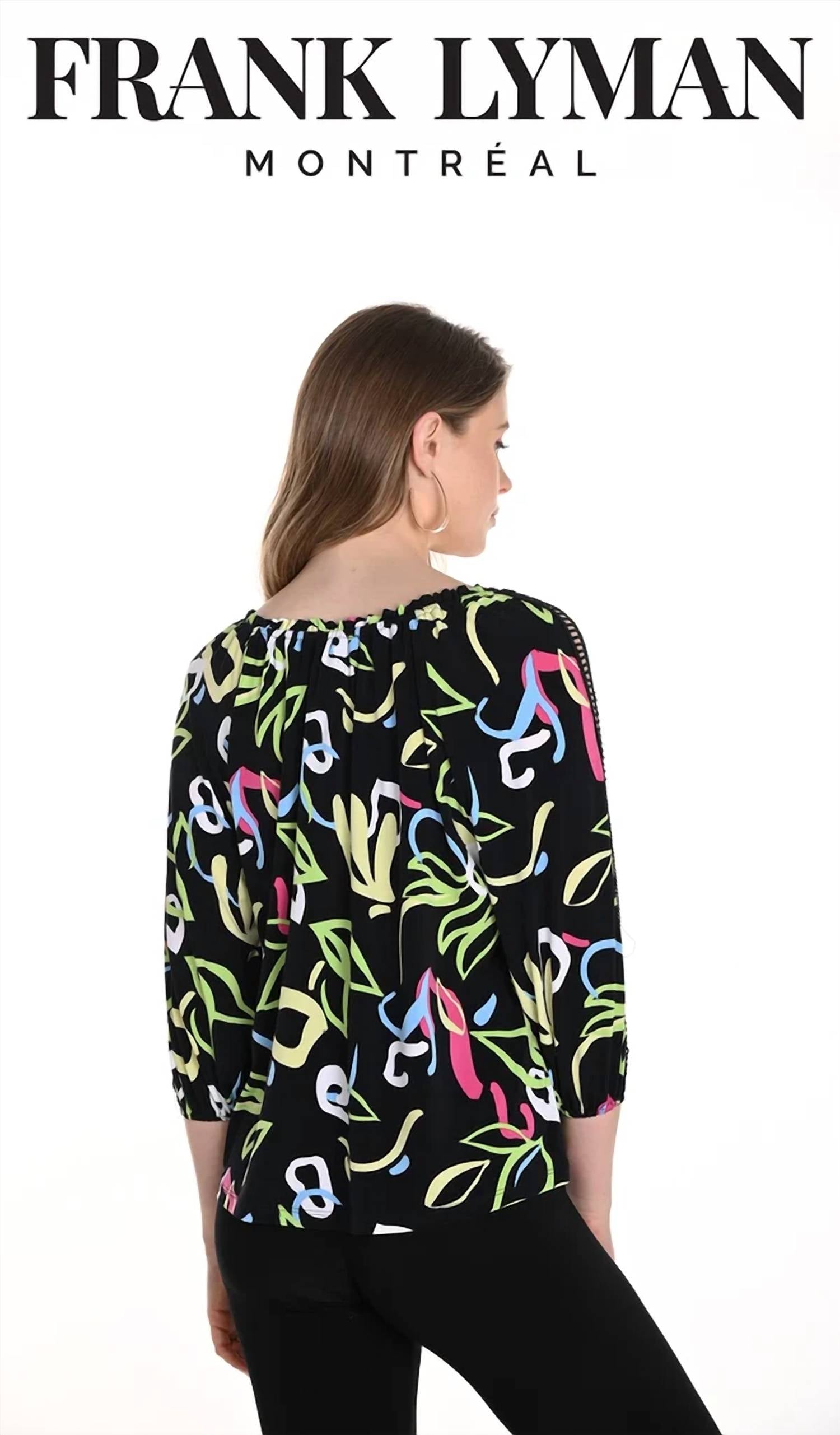 Frank Lyman - Abstract Print Top