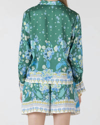 Dex - Silky Button Front Blouse