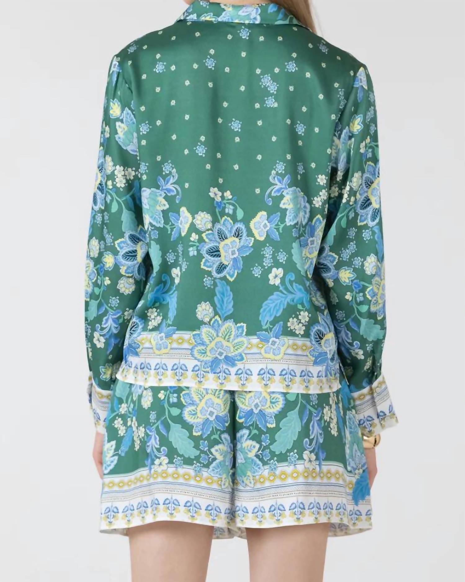 Dex - Silky Button Front Blouse