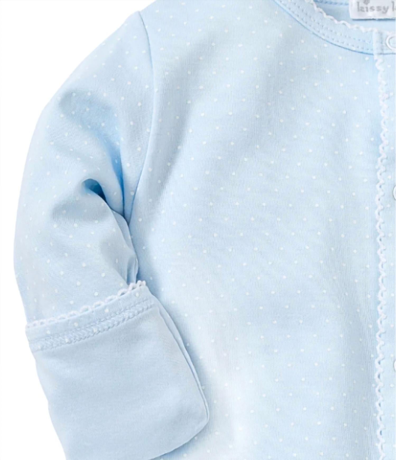 kissy kissy Kids Preemie Dots Convertible & Hat Set in blue - kids' item - alternate view