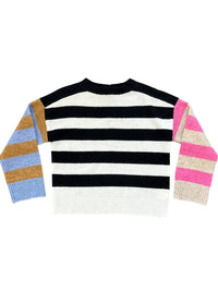 Central Park West - Women's Color Pop Striped Sweater