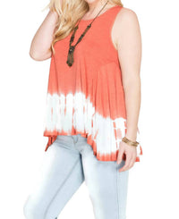 She + Sky - Tie Dye Sleeveless Tank - PLUS