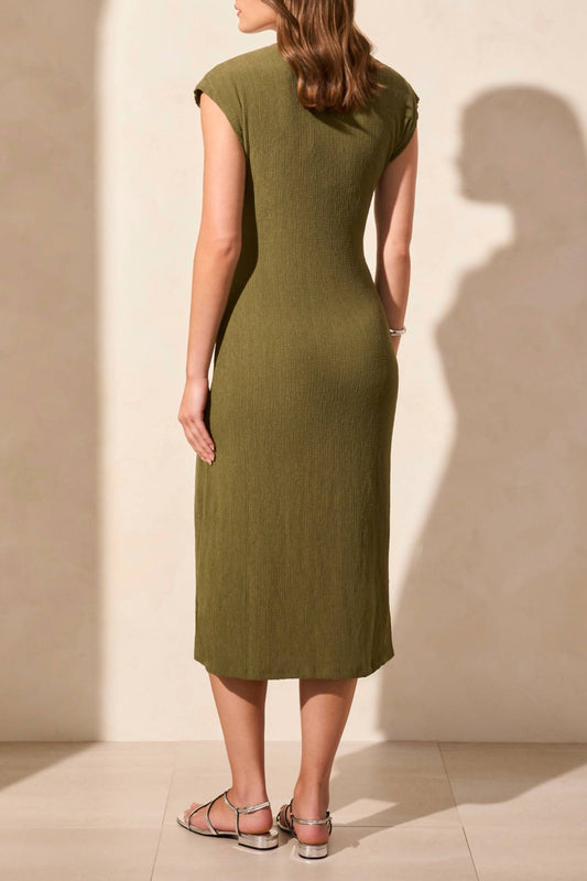 Tribal - Front Tie Midi Dress