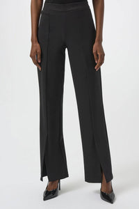 Joseph Ribkoff - Split Front Twill Pull On Straight Pants