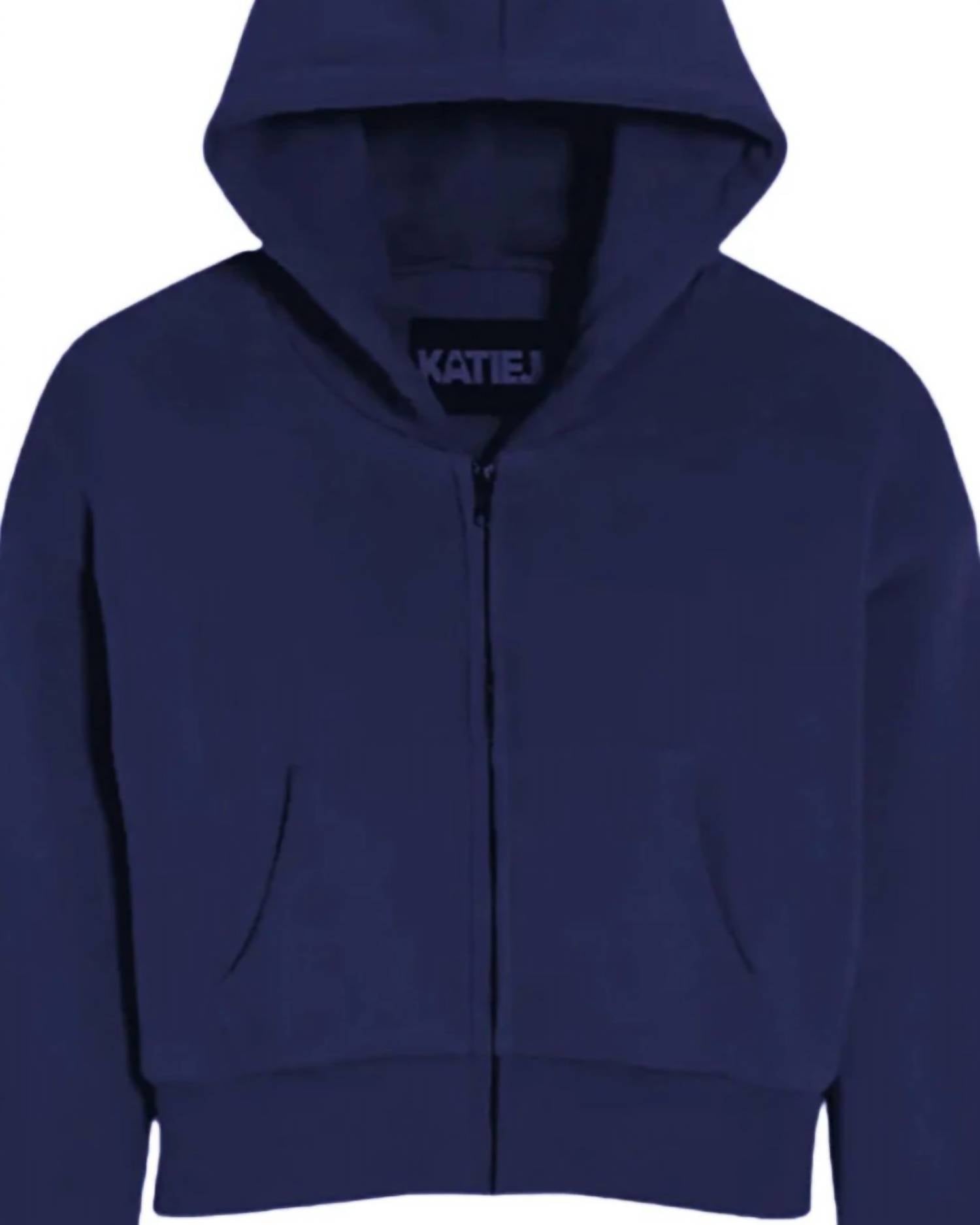 Katie J Nyc - Girls' Dylan Crop Zip Hoodie