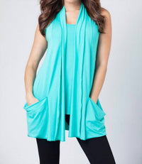 Angel Apparel - Draped Pocket Vest