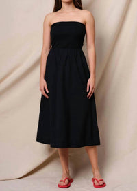 Sundry - Mixed Media Strapless Dress