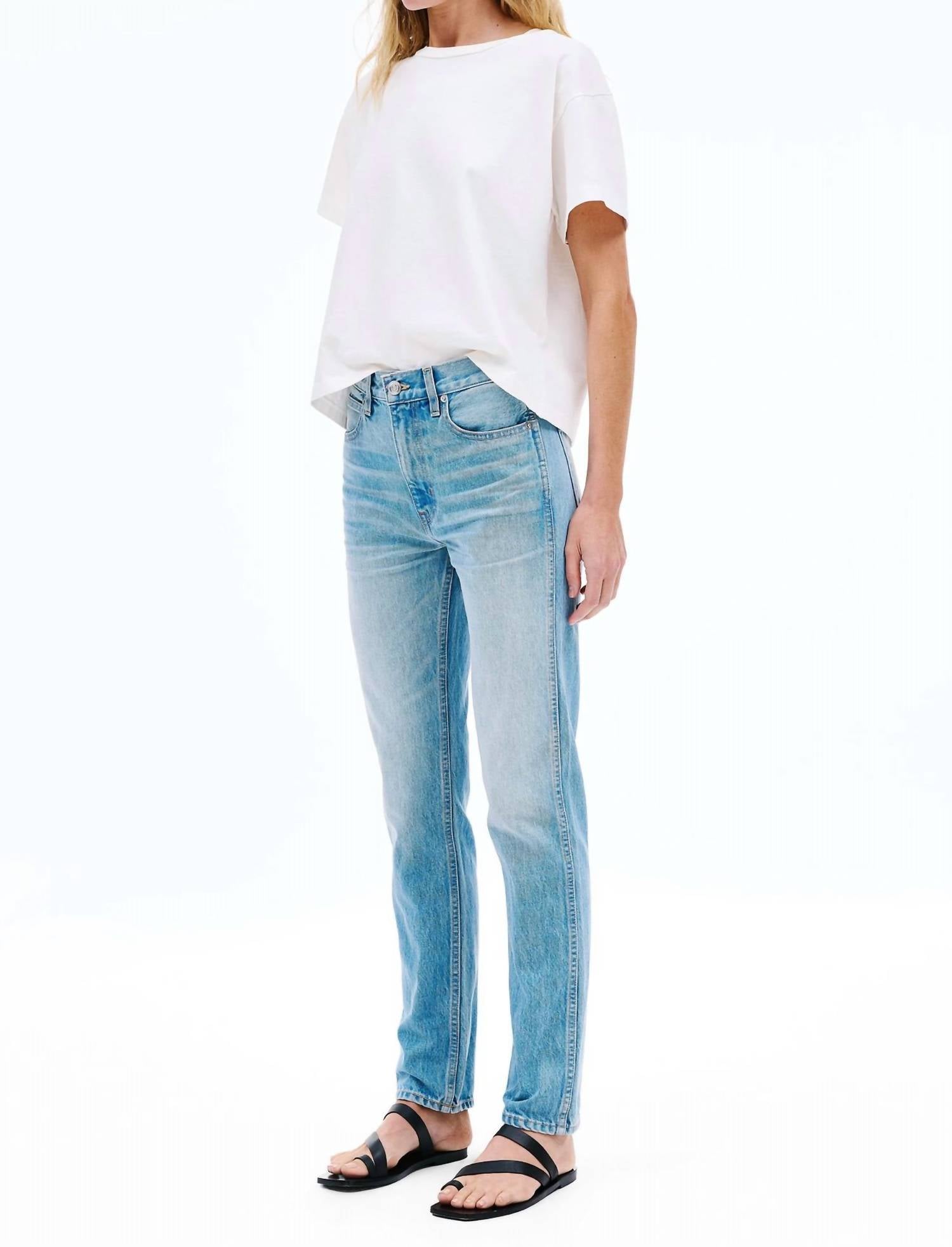 SLVRLAKE Virginia High Rise Slim Fit Jeans in sweet thing - women's jeans - alternate view