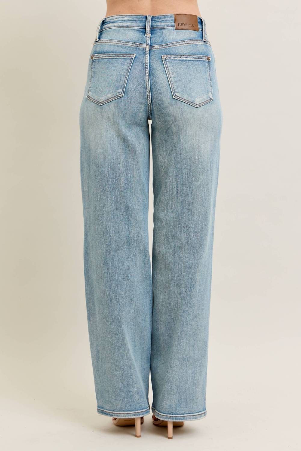 Judy Blue - Destroy And Knee Patch Straight Jean