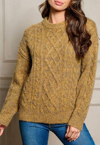 Mystree - Cabin Cable Knit Sweater