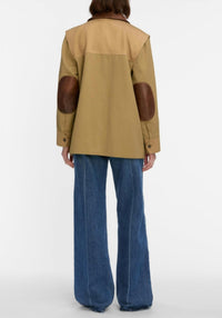 FRAME Collegiate Wide Leg Jeans in galactic - women's jeans - detail view