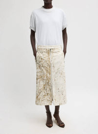 Tibi - Calcimin Denim Midi Trouser Skirt