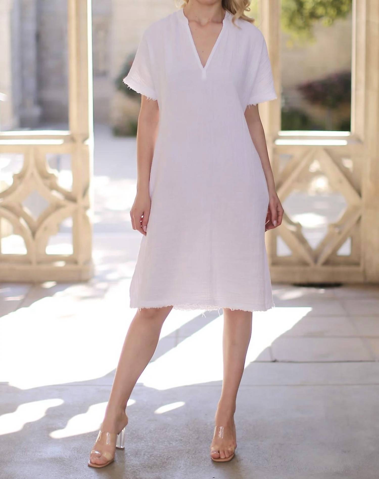 Starkx - Gauze Long Midi Dress