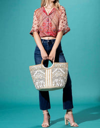 Urbanista - Women's Woven Jute Tote Bag